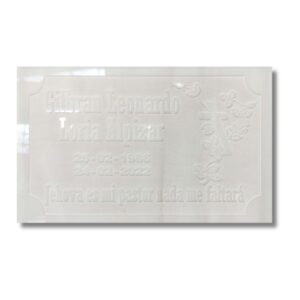 Placa mármol relieve